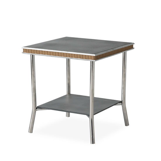 Visions 20" Square End Table with Reversible Glass