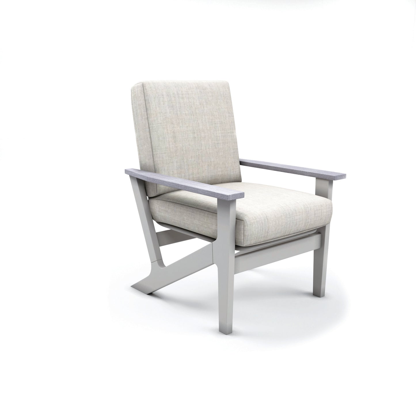 Wexler Cushion Arm Chair with Rustic Arms