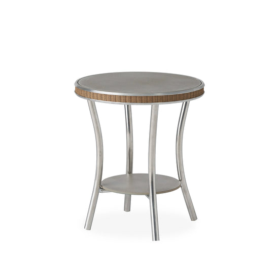 Essence 20" Round End Table with Reversible Glass