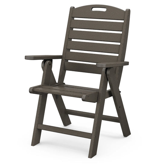 Nautical Folding Highback Chair in Vintage Finish