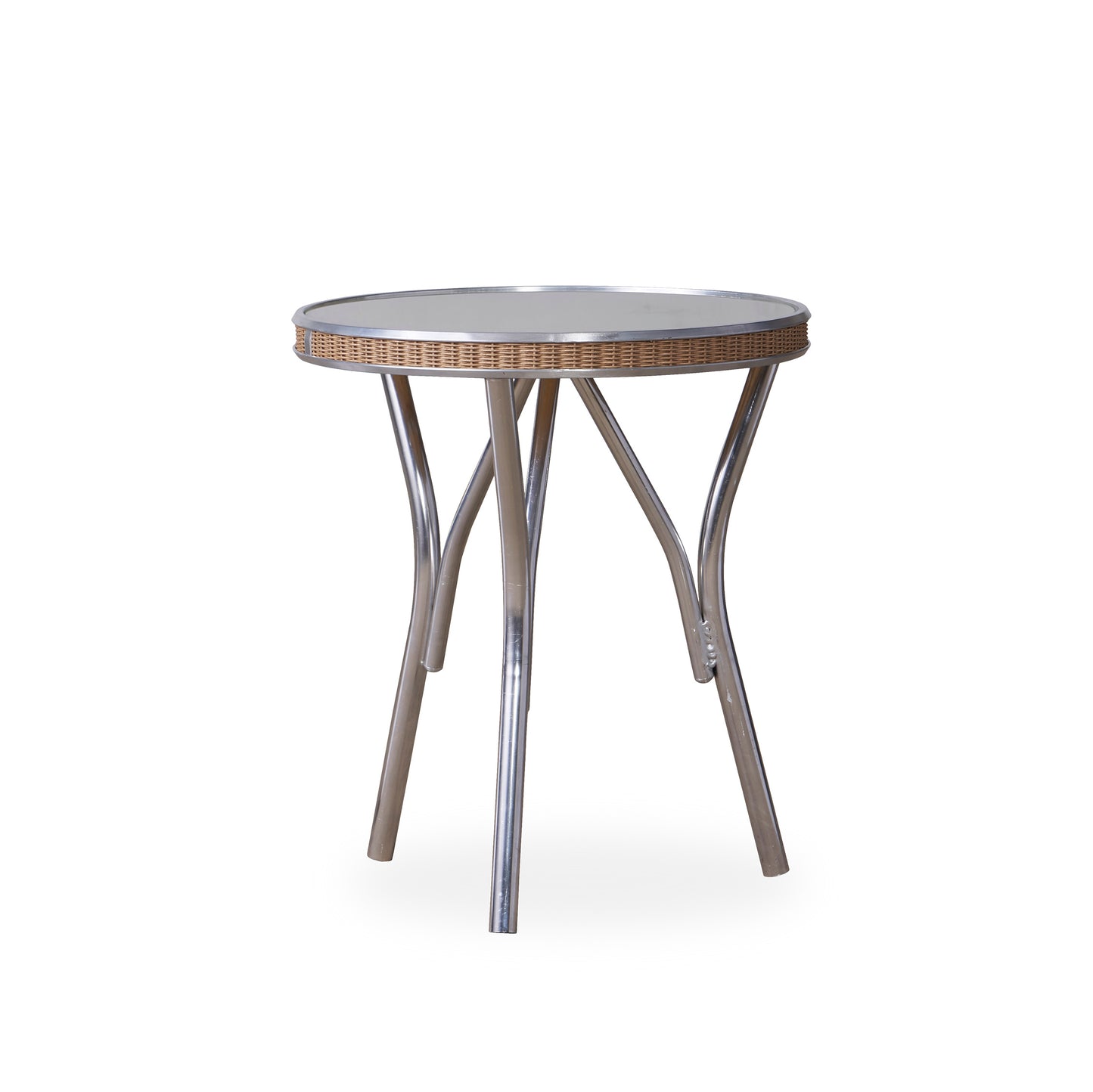 All Seasons 19" Round End Table with Reversible Glass