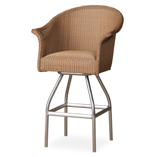 All Seasons Swivel Bar Stool with Padded Seat