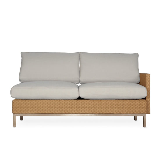 Elements Left Arm Settee with Loom Arm and Back