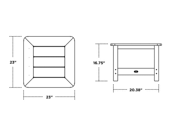 Harbour Slat End Table