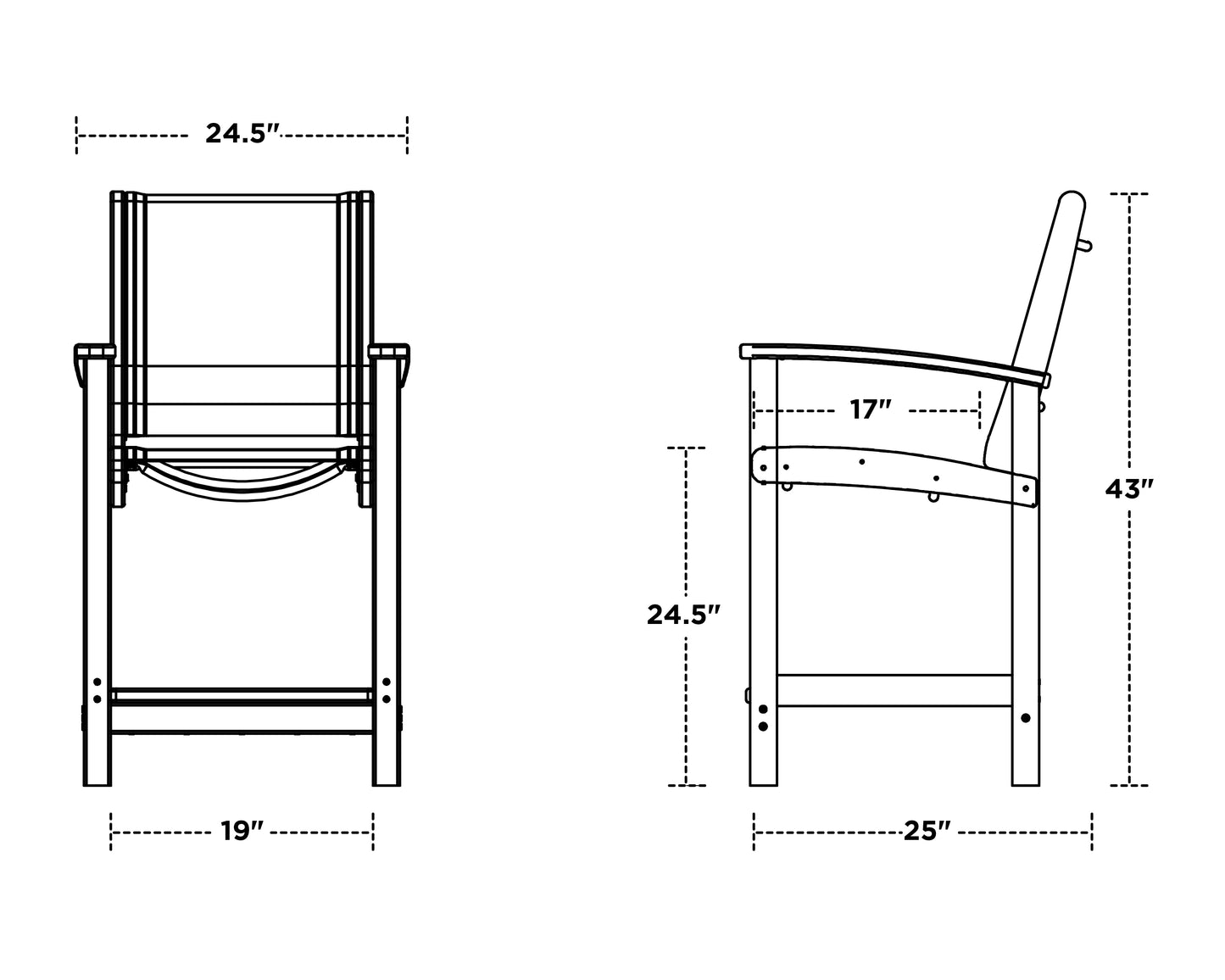 Coastal Counter Chair