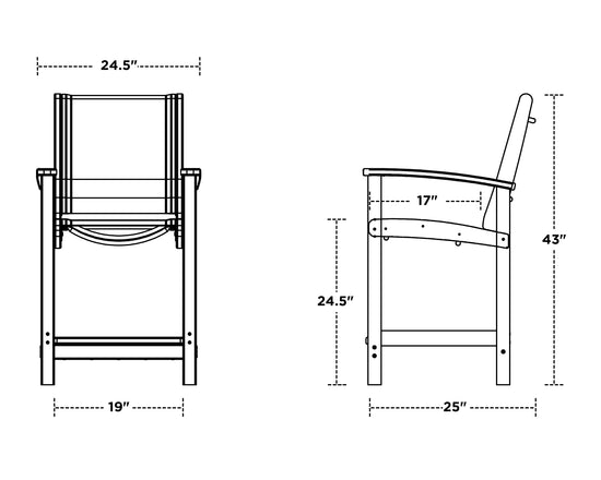 Coastal Counter Chair