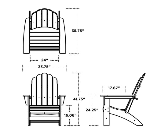 Vineyard Grand Adirondack Chair