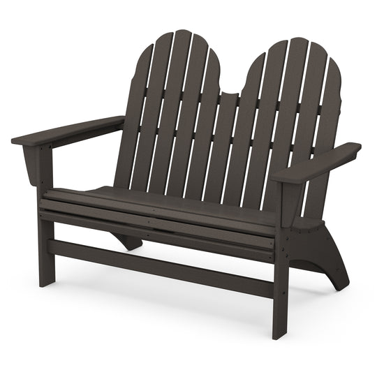 Vineyard Adirondack Bench Vintage Finish