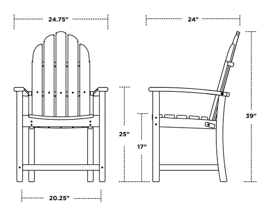 Classic Adirondack Dining Chair