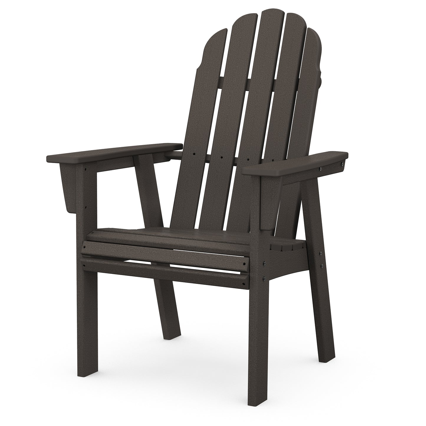 Vineyard Curveback Adirondack Dining Chair Vintage Finish