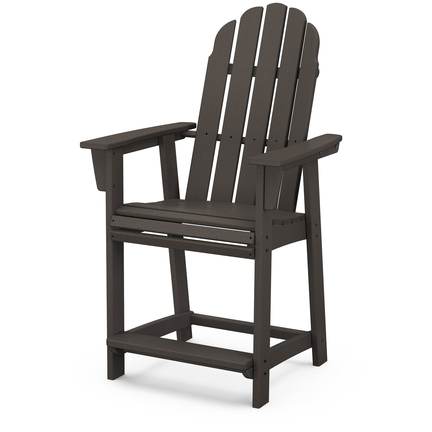 Vineyard Curveback Adirondack Counter Chair Vintage Finish