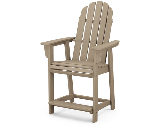 Vineyard Curveback Adirondack Counter Chair Vintage Finish