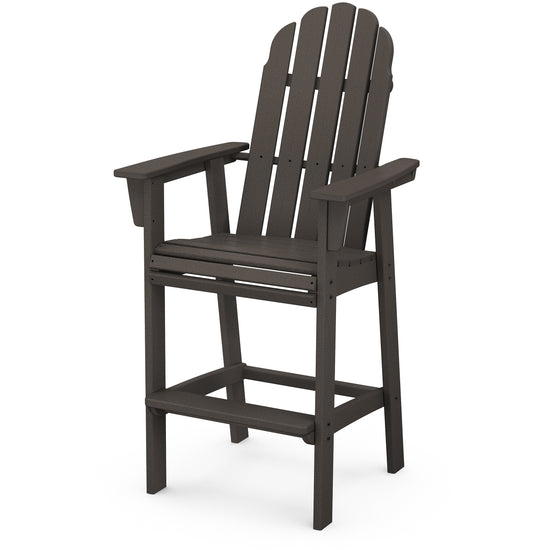 Vineyard Curveback Adirondack Bar Chair Vintage Finish