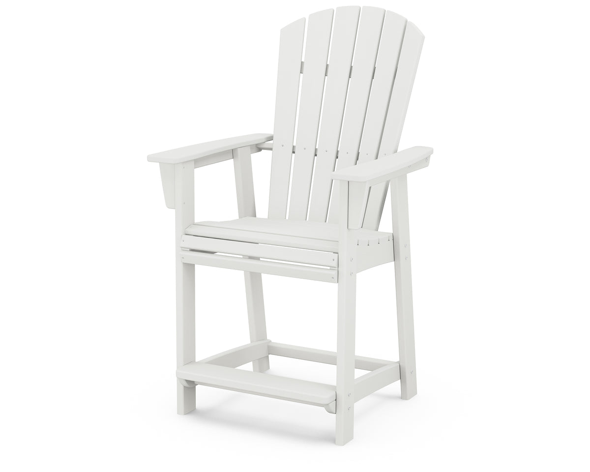 Nautical Curveback Adirondack Counter Chair Vintage Finish Porch and Patio Casual Living