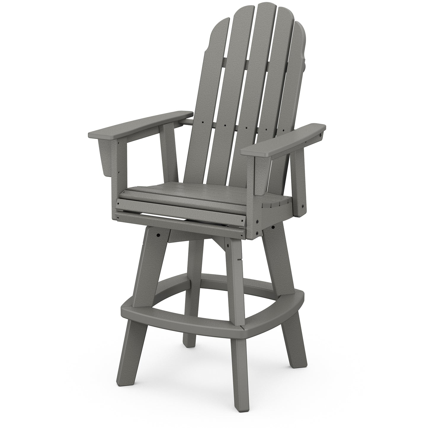 Vineyard Curveback Adirondack Swivel Bar Chair