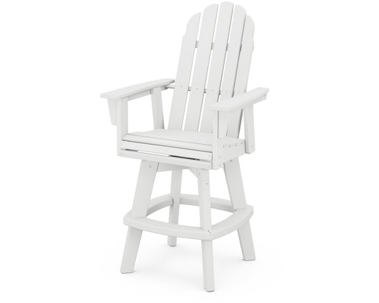 Vineyard Curveback Adirondack Swivel Bar Chair