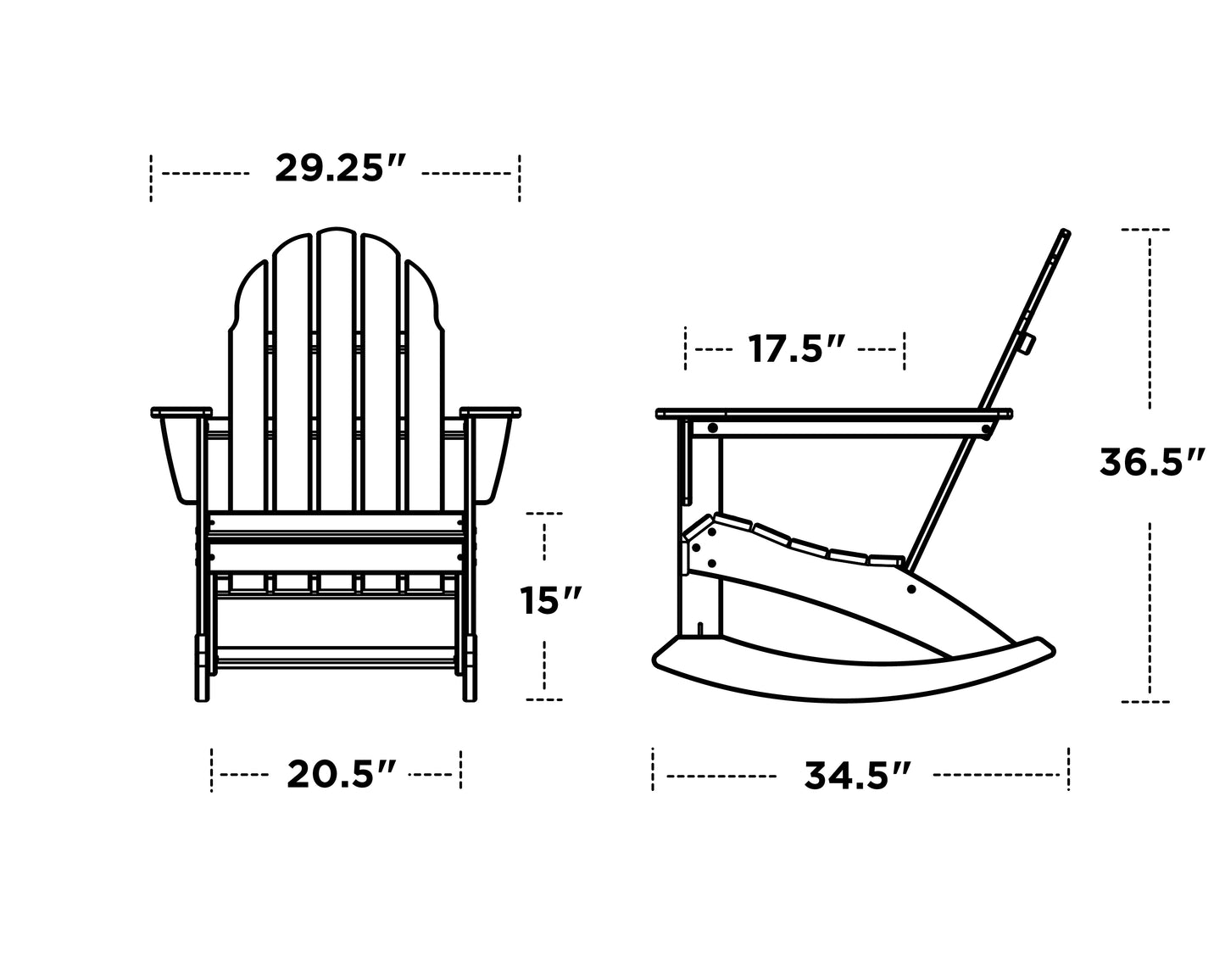 Vineyard Adirondack Rocker