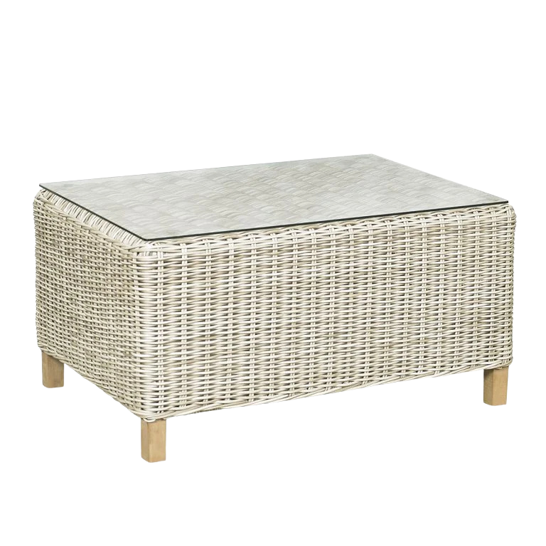 Cambria Rectangular Coffee Table w/ Glass