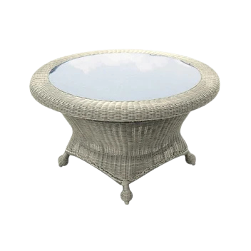 Cambria Rotating Chat Table w/ Glass