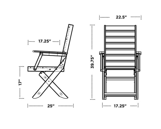 Captain Folding Dining Chair