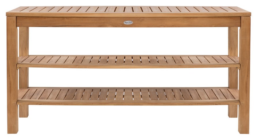 Console Table with Shelves
