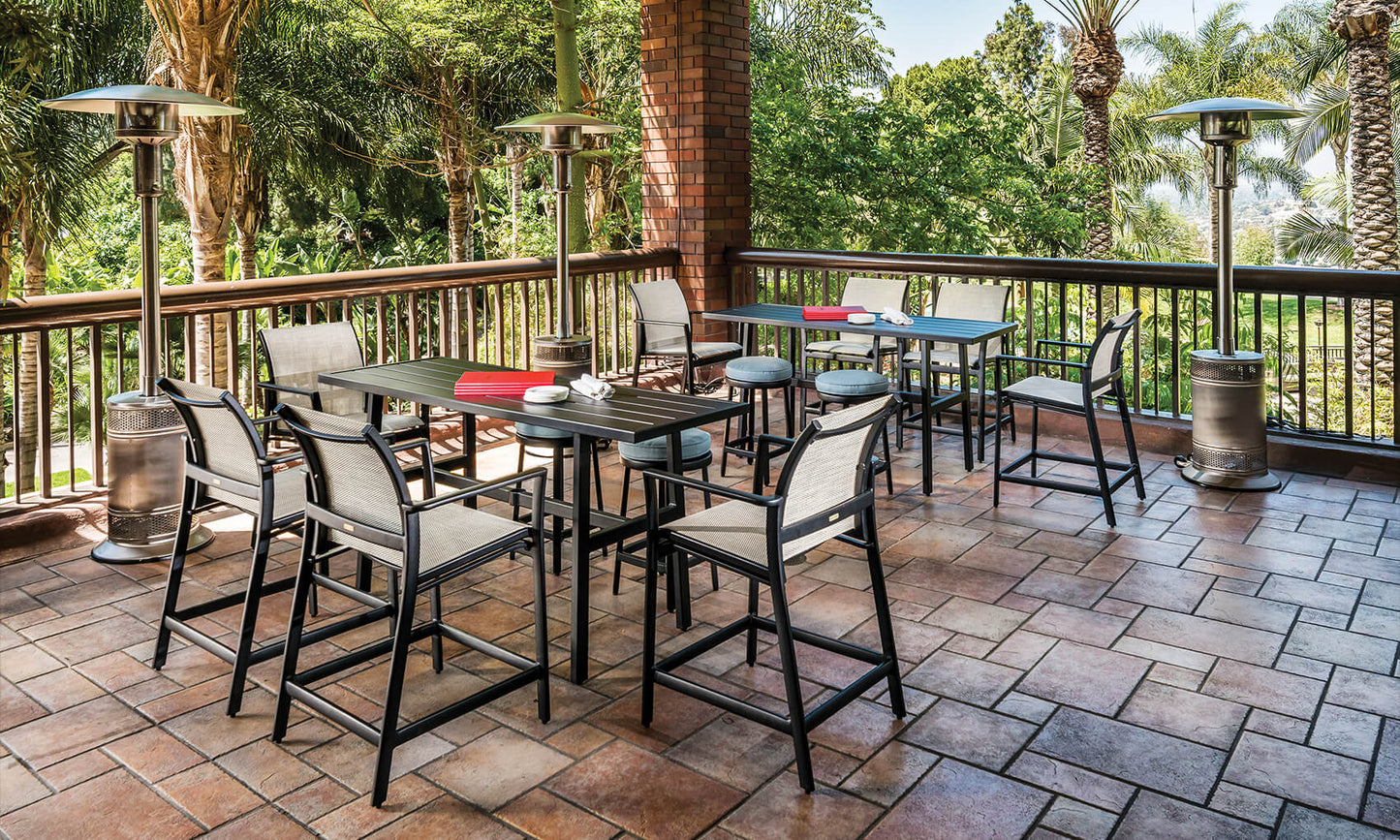 Echelon Sling Swivel Balcony Stool