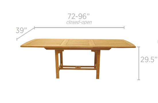 Load image into Gallery viewer, 72/96&amp;quot; Family Rectangular Expansion Table
