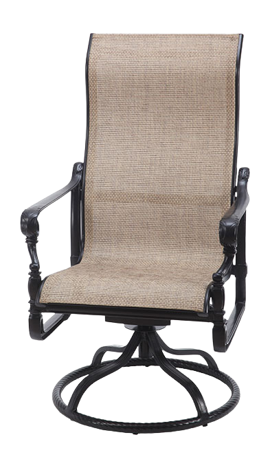 Grand Terrace Sling High Back Swivel Rocker