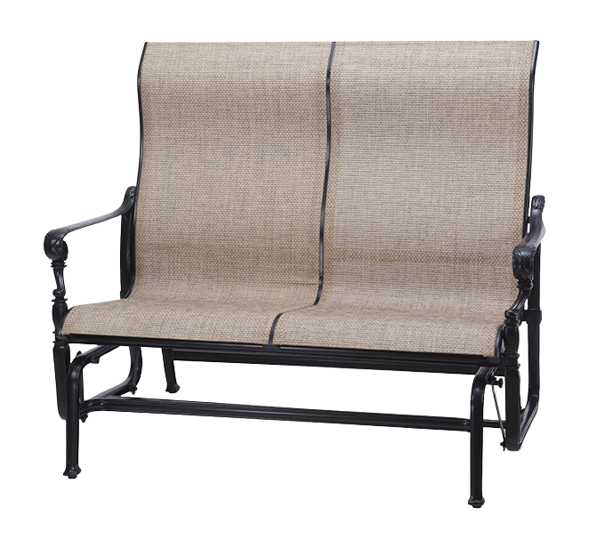 Grand Terrace Sling High Back Loveseat Glider