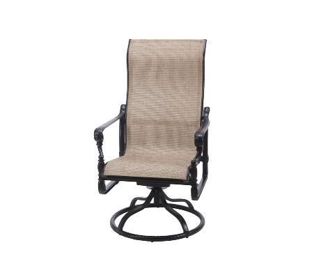 Grand Terrace Sling High Back Swivel Rocker