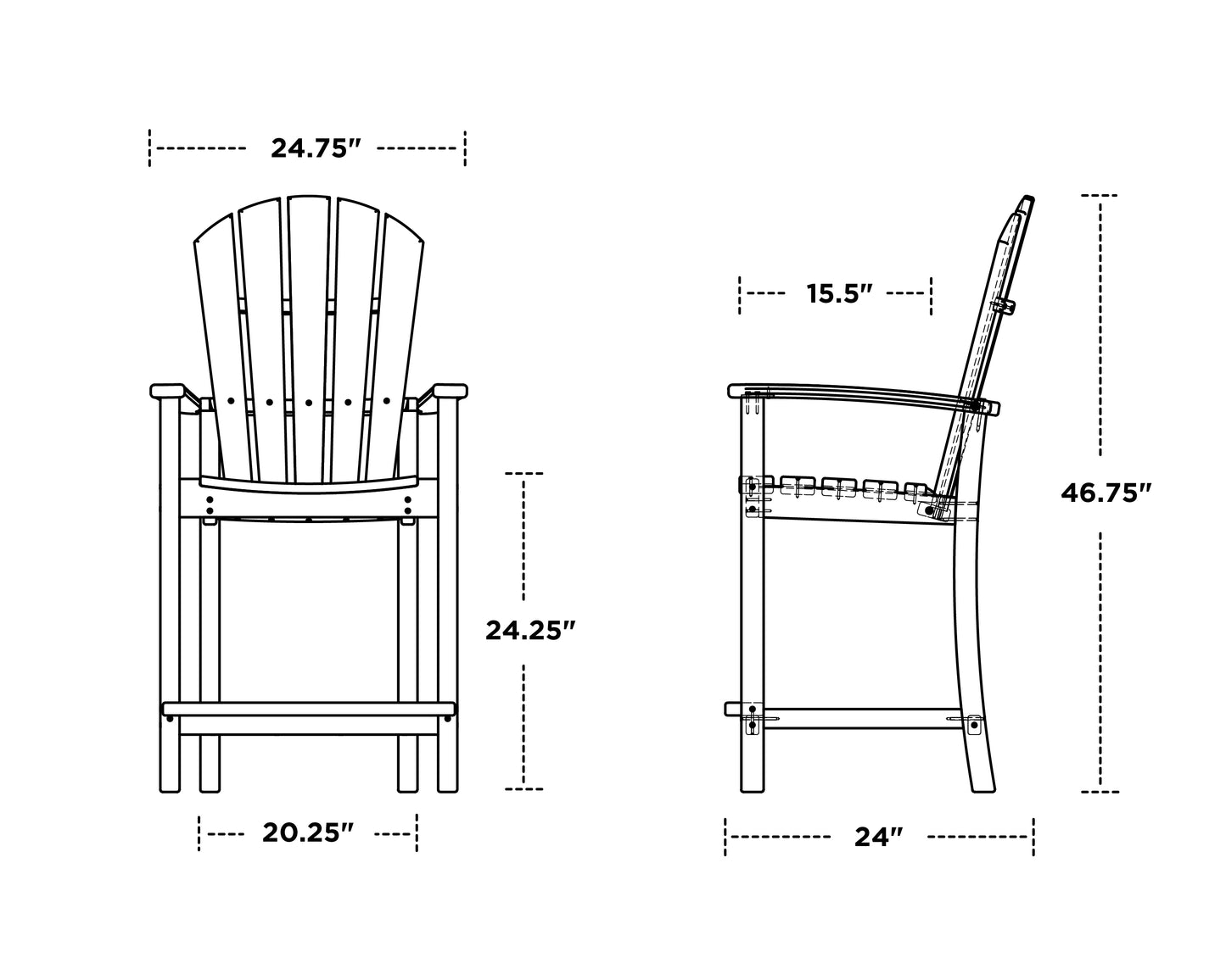 Palm Coast Counter Chair