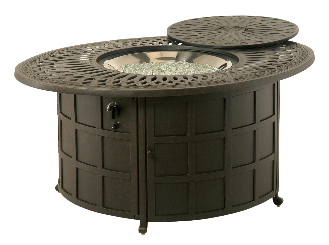 Mayfair 39" x 52" Oval Fire Pit Table