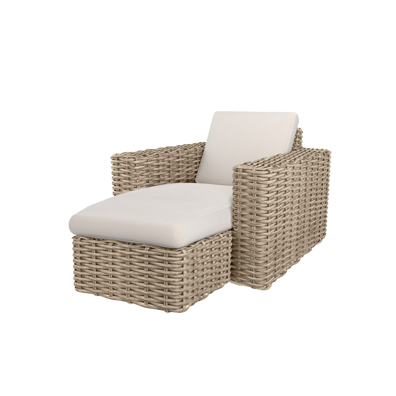 Mia Club Chair with Chaise Cushion