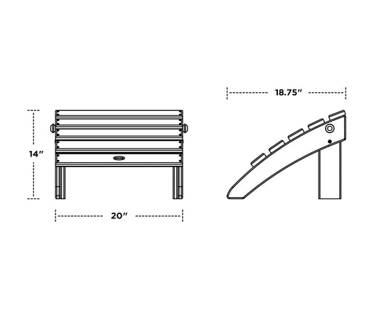 Classic Adirondack Folding Ottoman