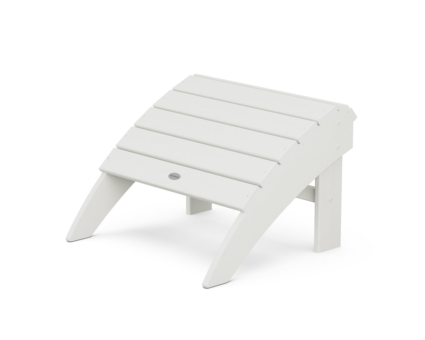 Vineyard Curveback Adirondack Ottoman Vintage Finish