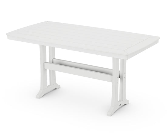 Nautical Trestle 38" x 73" Counter Table