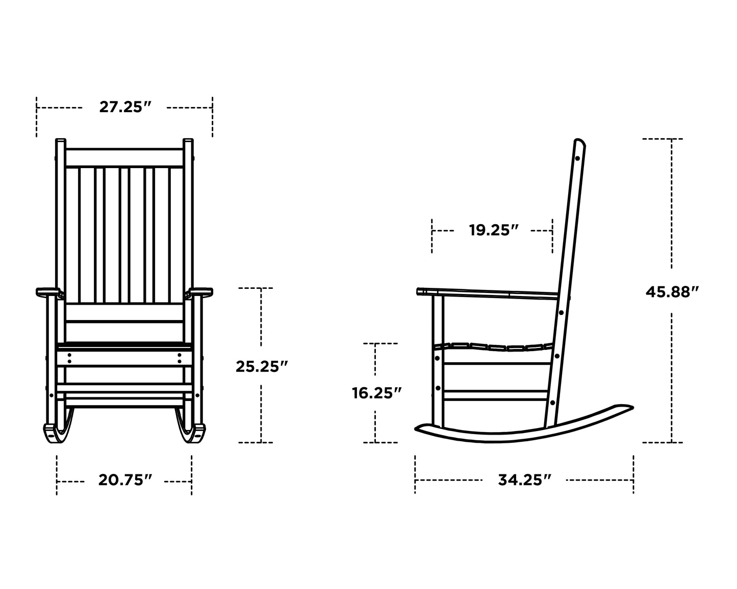 Vineyard Porch Rocker