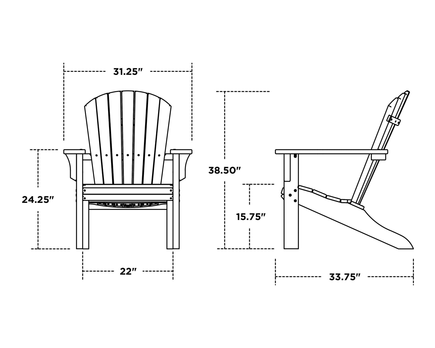 Seashell Adirondack