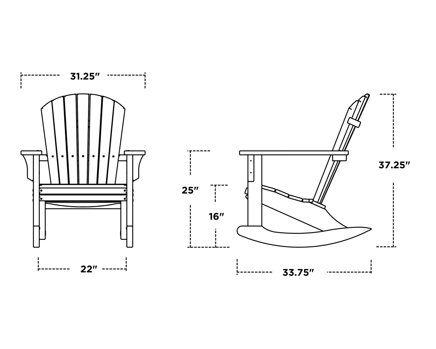 Seashell Rocking Chair