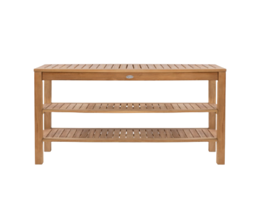Console Table with Shelves