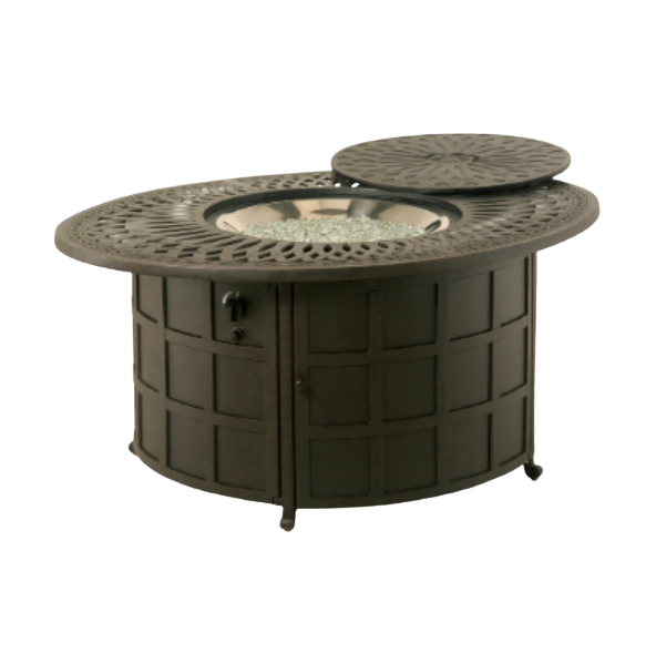 Mayfair 39" x 52" Oval Fire Pit Table