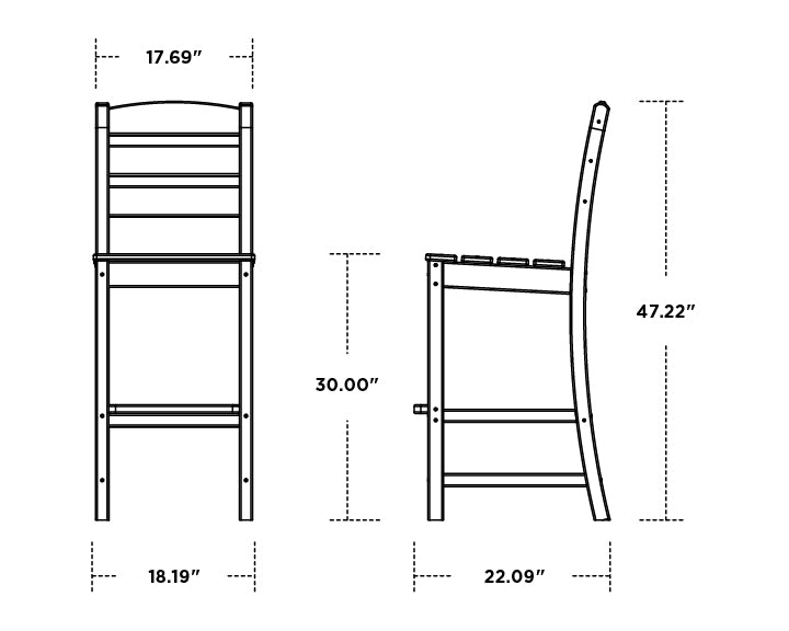 Lakeside Bar Side Chair