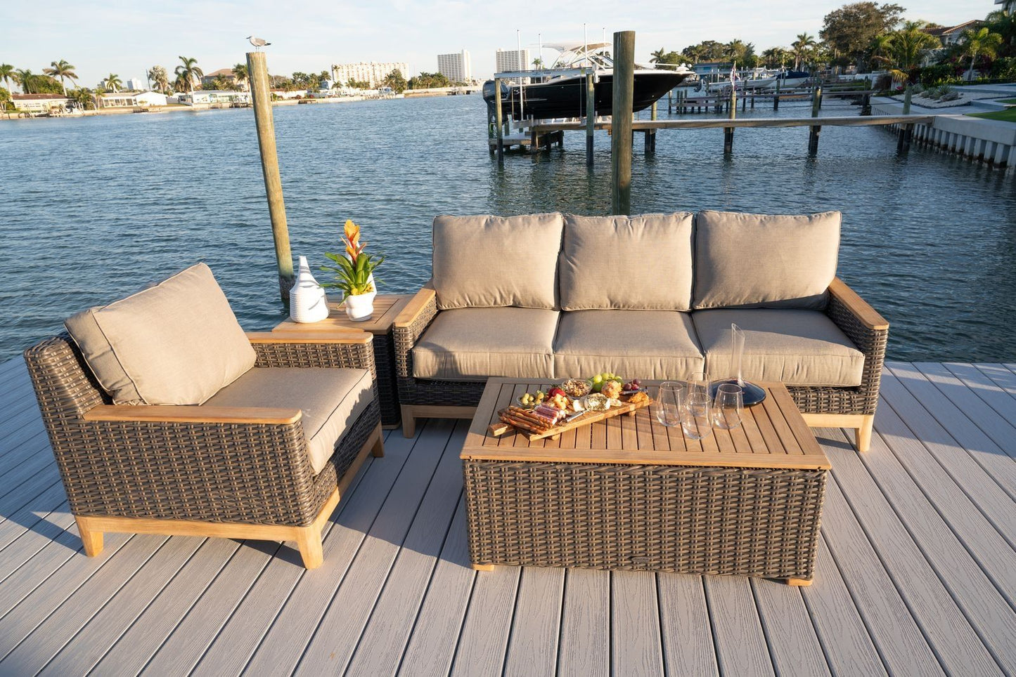 Boca Side Table with Storage