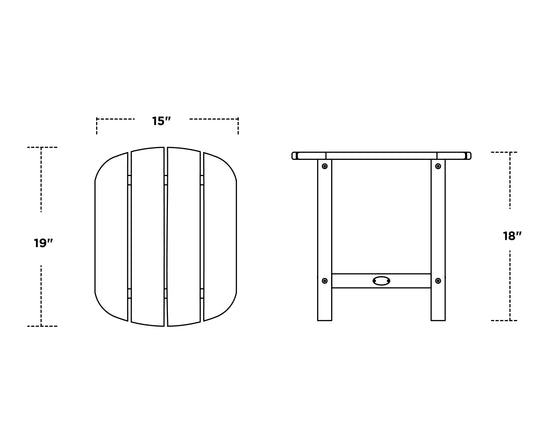 South Beach 18" Side Table