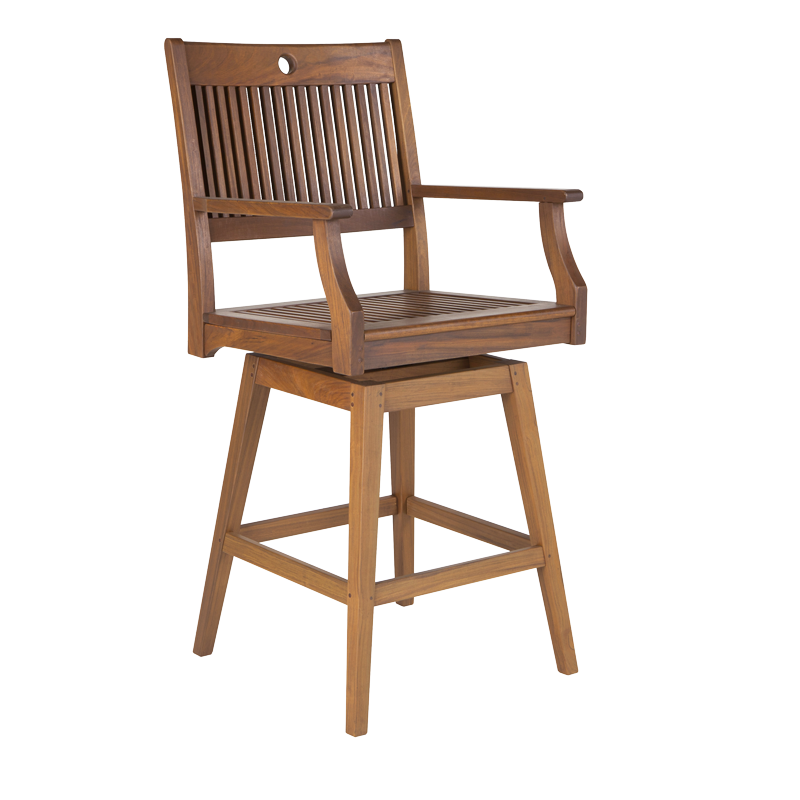 Opal Swivel Hi Dining Arm Chair